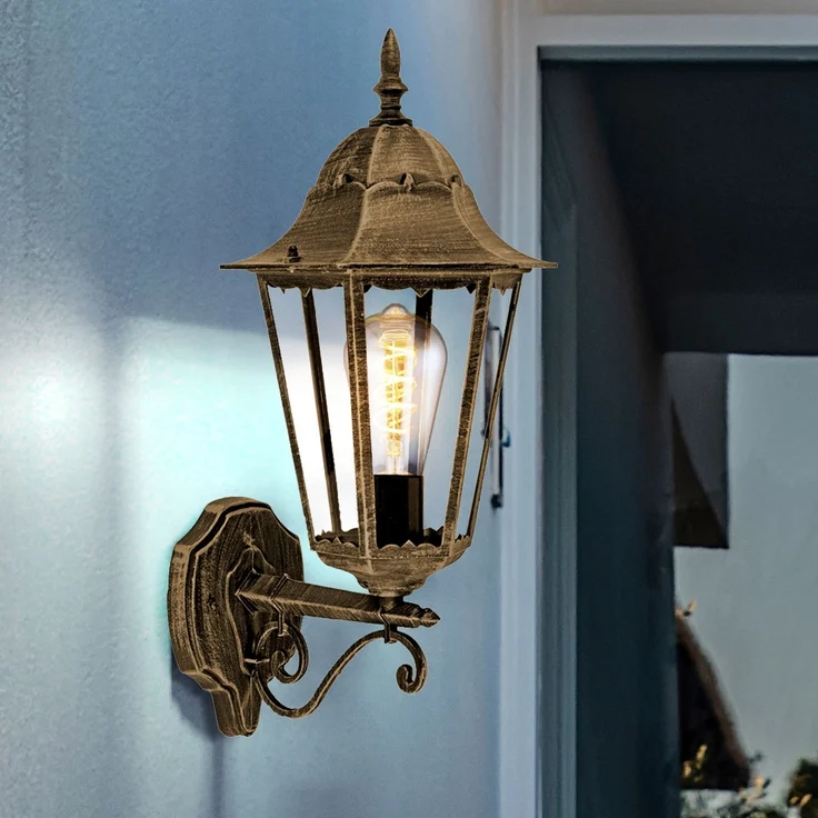 Wandleuchte, Alu Druckguss bronze, H 51 cm – Bild 3