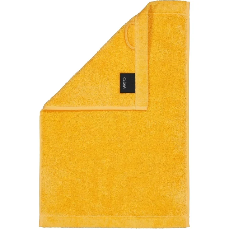 CAWÖ Gästetuch - Lifestyle, Walkfrottier, Baumwolle, einfarbig Apricot 30x50cm – Bild 1