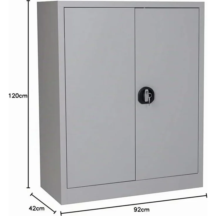 Aktenschrank 92 x 120 cm grau – Bild 2