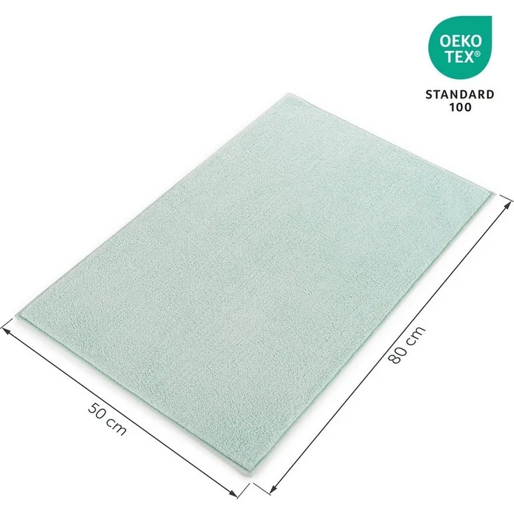 Blumtal Badematte rutschfester und weicher Badezimmerteppich, rutschsicher, strapazierfähig, waschbar, Polyester, Badvorleger in 50x80 cm - waschbar – Bild 2