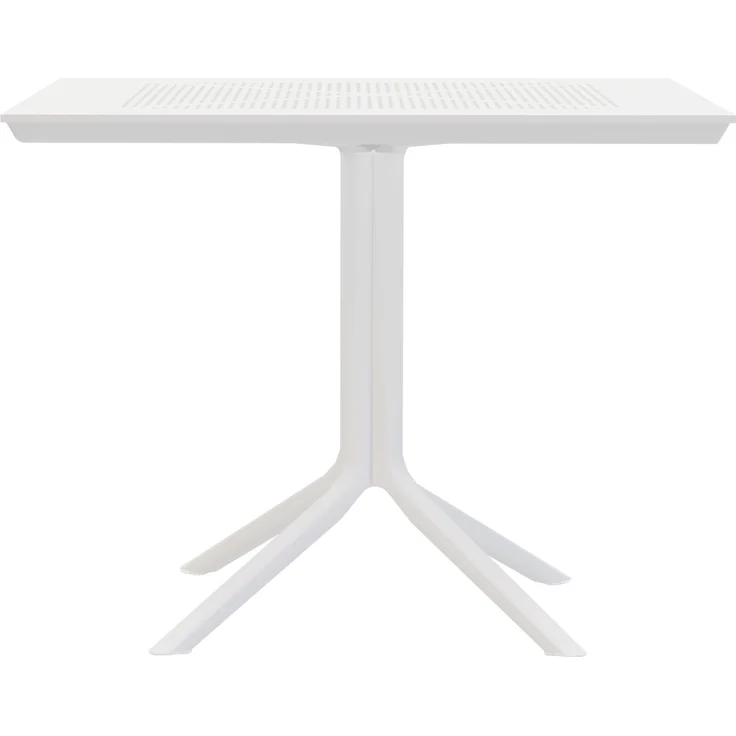CLP Gartentisch Lenval 80 x 80 cm robust & wetterfest,weiß – Bild 5