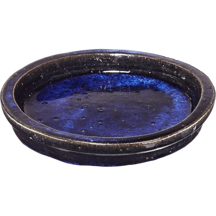 Dehner Blumentopf Untersetzer, Keramik, glasiert, grün – Bild 1