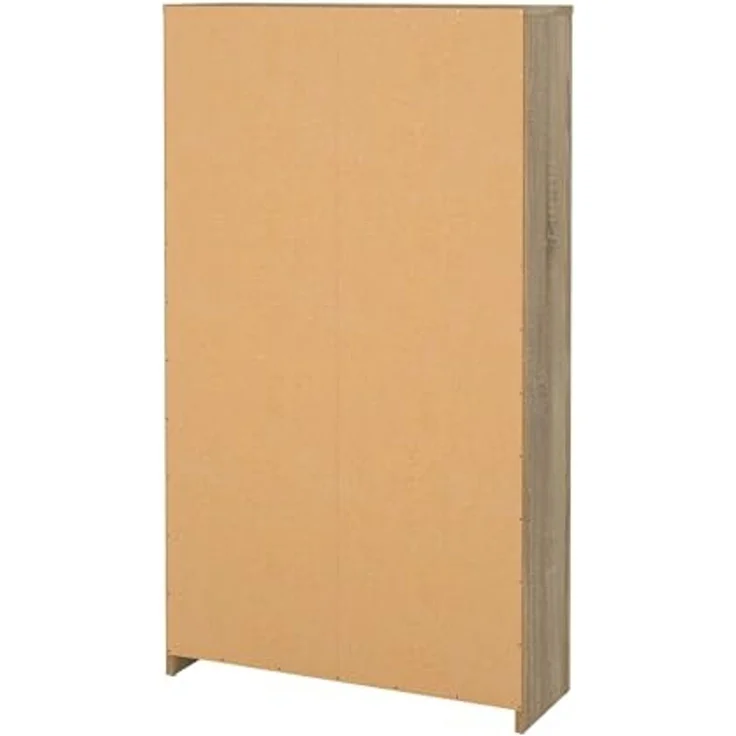 Dmora - Schuhschrank Paris, Schuhregal, Mehrzweck-Eingangsgarderobe, Möbel für Schuhe, 70x24 h124 cm, Eiche und Weiß – Bild 6