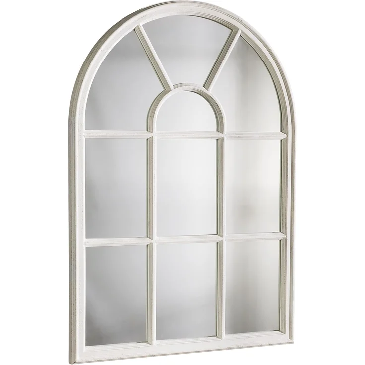 riess-ambiente Wandspiegel CASTILLO 100cm weiß (Einzelartikel, 1-St), Schlafzimmer · Fenster-Design · Deko · Landhausstil · handmade · Flur – Bild 1