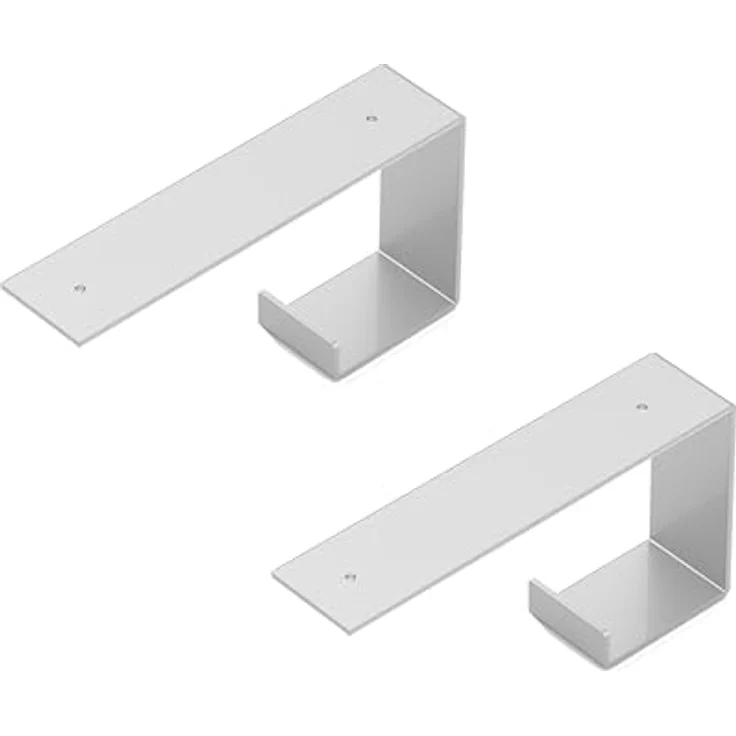 Alberts Regalträger, Metall, grau, 4.5x10x20 cm, für Wandregale im Wohnzimmer – Bild 1