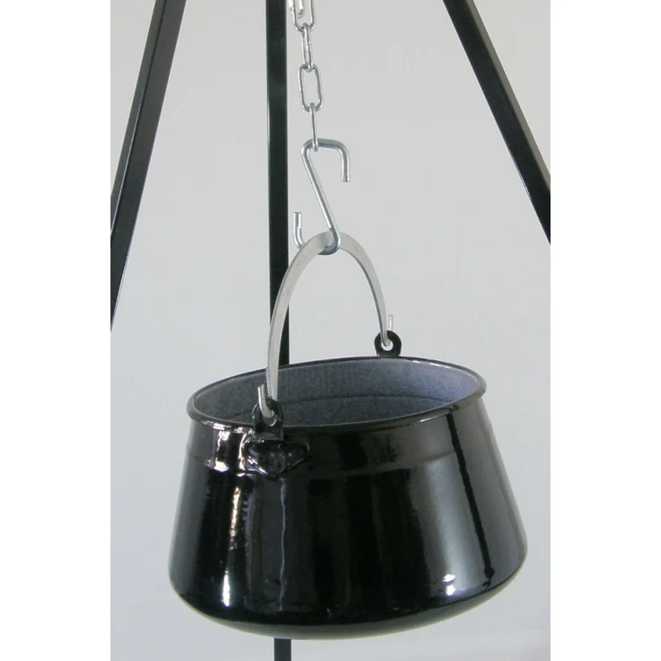 Su-Deco Gulaschkessel rustikal 16 Liter schwarz granit – Bild 2