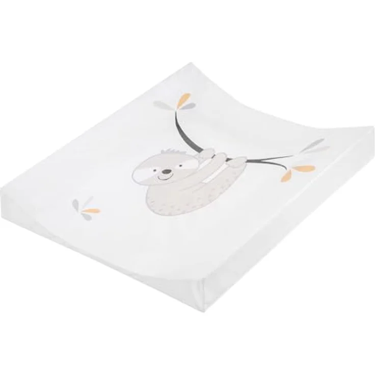 Julius Zöllner® 2-Keil Wickelauflage 60x71 cm - weiche Wickelunterlage - Baby Wickeltischauflage - Folie, wasserdicht & abwischbar - Made in Germany - OEKO-TEX Standard 100 - kleines Faultier – Bild 2