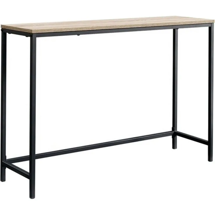 Konsolentisch Kronoby 100x30x80 cm Schwarz/Eicheoptik [en. casa]