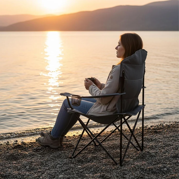 Relaxdays Klappbarer Campingstuhl – Bild 2