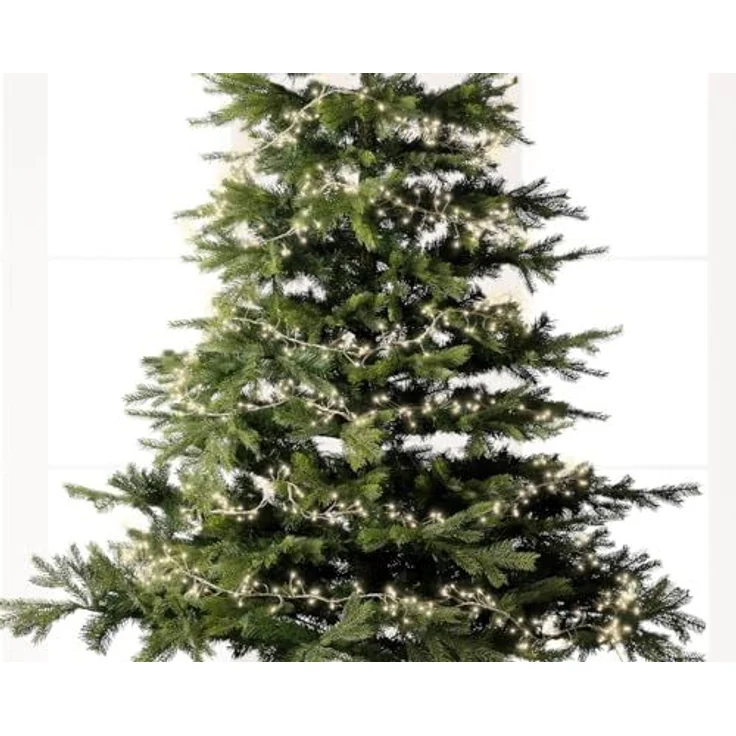 Kaemingk LED-Lichterkette Micro LED Compact Twinkle Effekt L. 1200cm 960L silber/warmes weiss – Bild 3