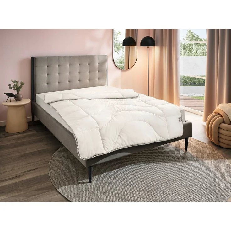 Irisette Naturfaserbettdecke irisette® Sensible Ganzjahres-Bettdecke, Füllung: bauschige Markenhohlfaser, temperatur- und feuchtigkeitsregulierend, Bezug aus Naturmaterialien – Bild 2