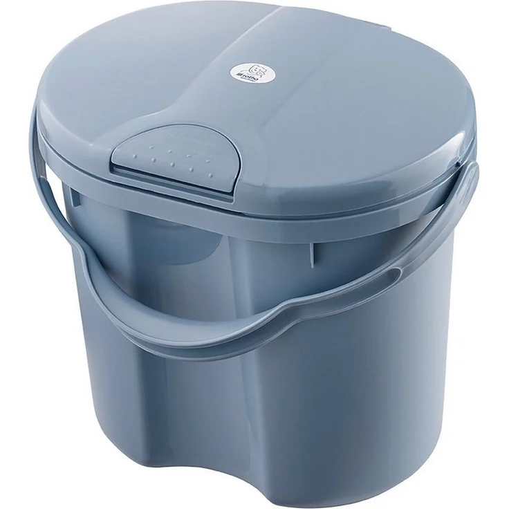 Rotho Babydesign TOP Windeleimer - recycelt - Windeleimer - geruchsdicht - ohne Nachfüllkasetten - Wickeleimer - blau – Bild 1