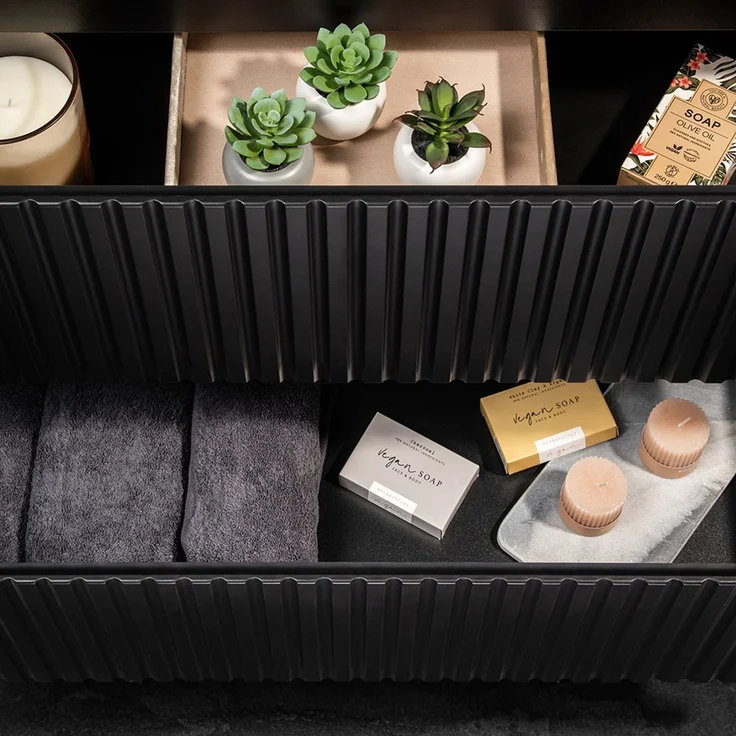 Doppelwaschtisch-Unterschrank 120cm, schwarz, NEWPORT-56-BLACK – Bild 8