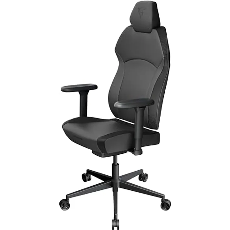 TX3 ThunderX3 SOLO 360, Ergonomischer Gaming-Stuhl mit 3D Armlehnen und SYNC4-Mechanik, schwarz