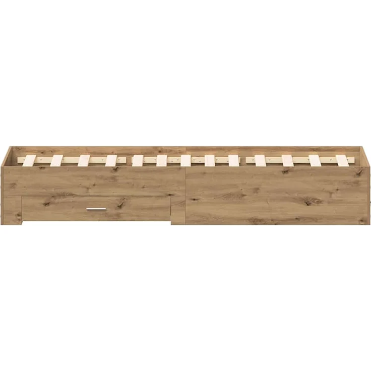 vidaXL Bettrahmen Artisan-Eiche 120 x 200 cm Holzwerkstoff 3333970 – Bild 6
