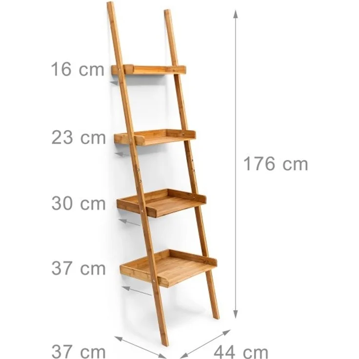 Leiterregal Bambus 4-stufig – Bild 3