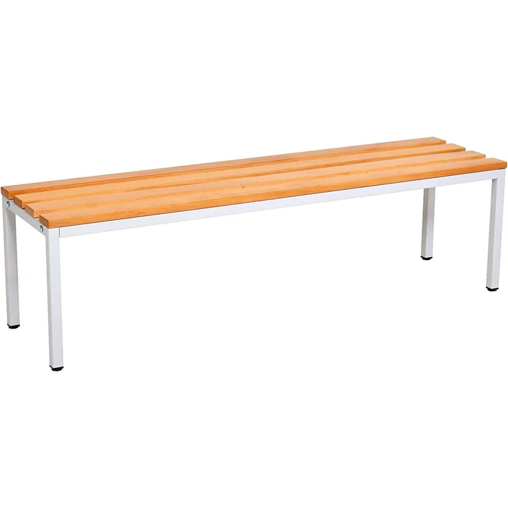 furni24 Sitzbank für Umkleideräume BxHxT: 150 x 42 x 40 cm, Umkleidesitzbank, Umkleidebank, Garderobenbank, Sportbank, Bank mit Echtholz für Fitnessstudio – Bild 4