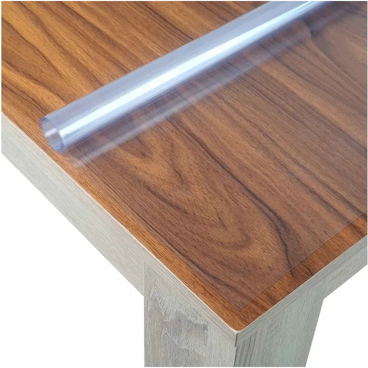 DecoHomeTextil Heimtextilmanufaktur Tischdecke Transparente Folie Schutzfolie abwaschbar 0,3 mm Eckig