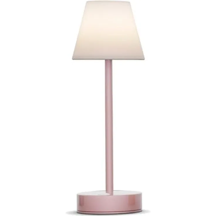 New Garden 'Lola Slim 30' Akku Tischleuchte, Metall/Kunststoff, Rose Gold, Ø 11x32 cm