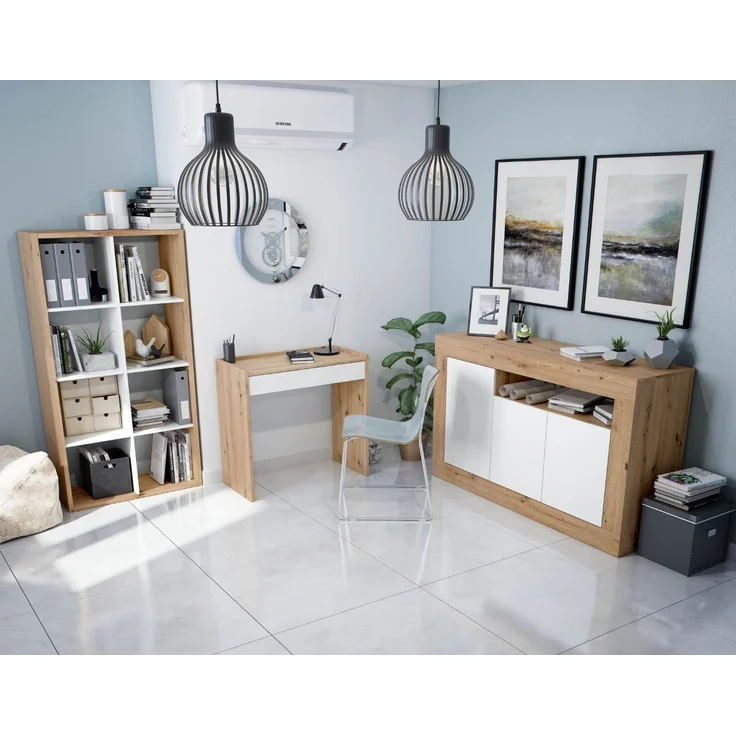 Calicosy Schreibtisch mit 1 Schublade Noa - L82 cm - Helles Holz – Bild 7