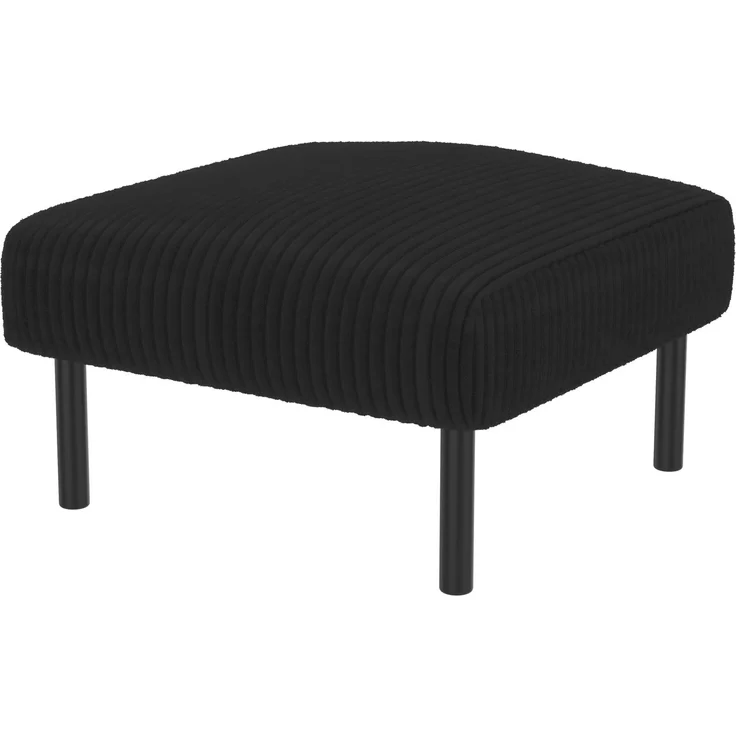 Sofa-Set 120x75x79 cm aus Cord mit Sessel und Hocker – 3-teilig, flexibel kombinierbar – Bild 2