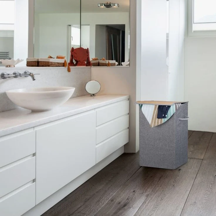 Wäschekorb mit Klettdeckel – Bild 5