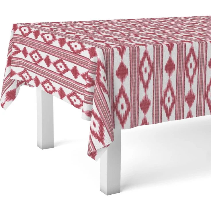 Martina Home Wachstuch-Tischdecke, Malorqui, Rot, 140x140 cm