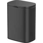 Wenko 'Sare' Wand-Kosmetikeimer mit Deckel und Easy-Close Absenkautomatik, 5 Liter, Schwarz