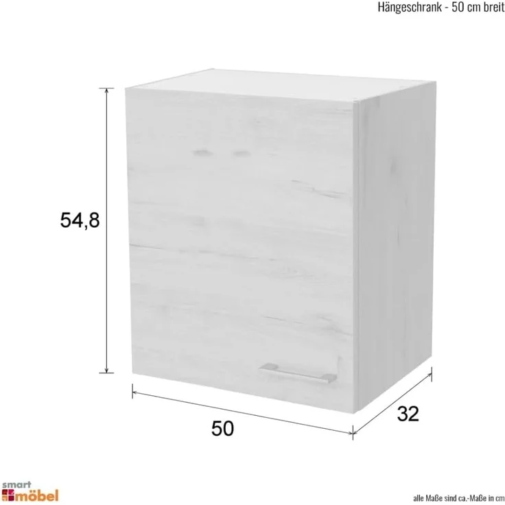 Flex-Well Hängeschrank Kopenhagen (B x H x T) 50 x 54,8 x 32 cm – Bild 2