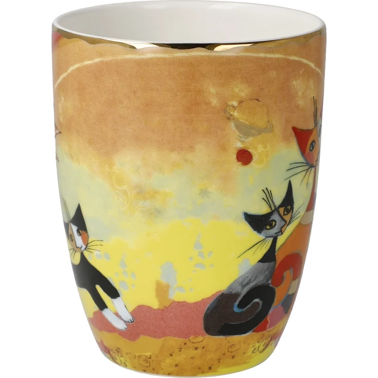 Goebel Tasse Herbstkatzen 9x11x12.5 cm, Porzellan, Spülmaschinengeeignet, Mikrowellengeeignet – Bild 5