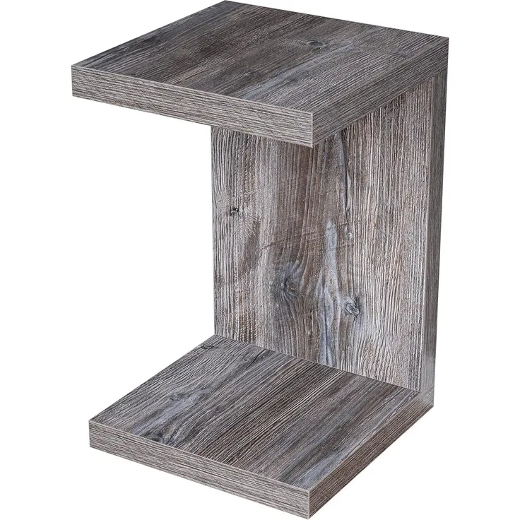 levandeo Couchtisch Coco Holz 32 x 32 x 50 cm Altholz Shabby Chic Vintage Tisch Schwarz Beistelltisch Deko Sofatisch Ablage Keine Montage Fest Verleimt