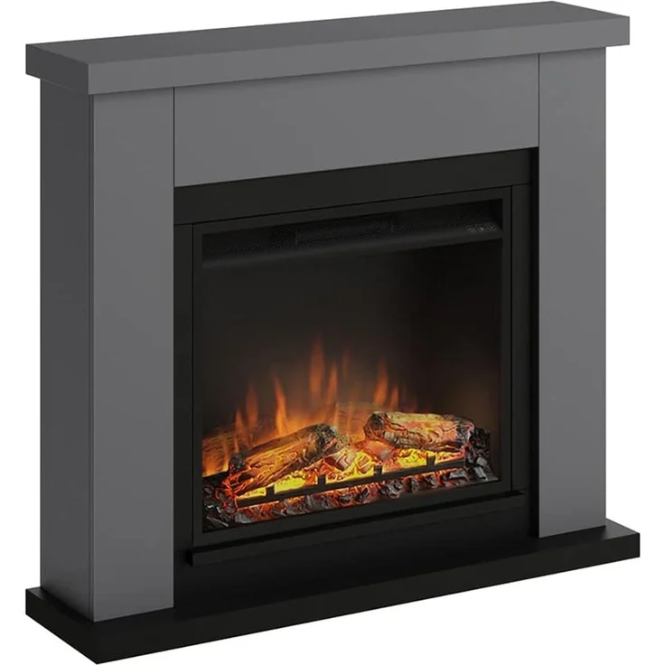 TAGU Frode Elektrokamin mit PowerFlame Solides Grau – Bild 1