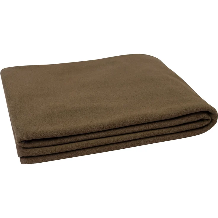 ZOLLNER Kuscheldecke, 130x170 cm, Polar-Fleece, braun – Bild 1