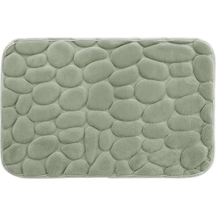 U10 Badematte Stone RELIEF - Badezimmer Badematten in Salbei