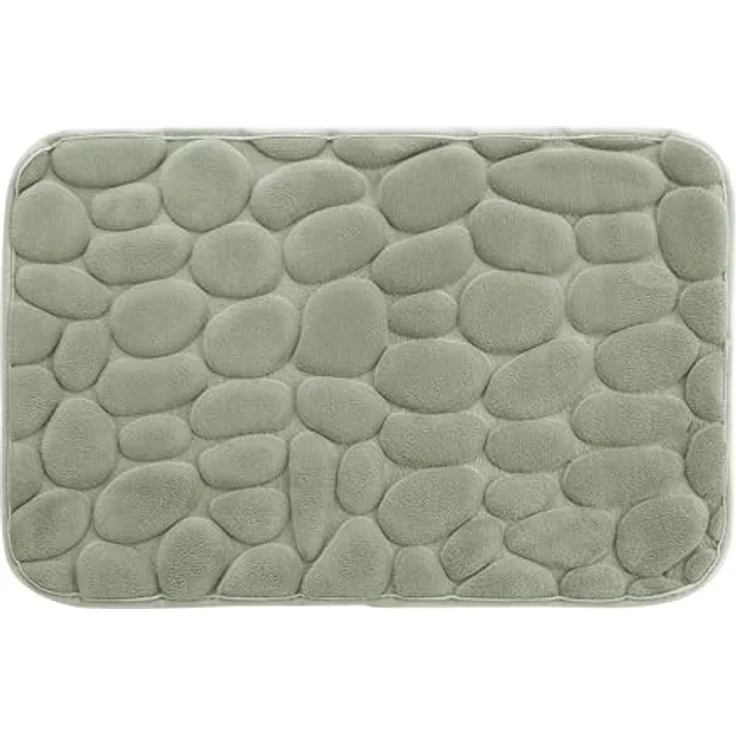 U10 Badematte Stone RELIEF - Badezimmer Badematten in Salbei – Bild 1