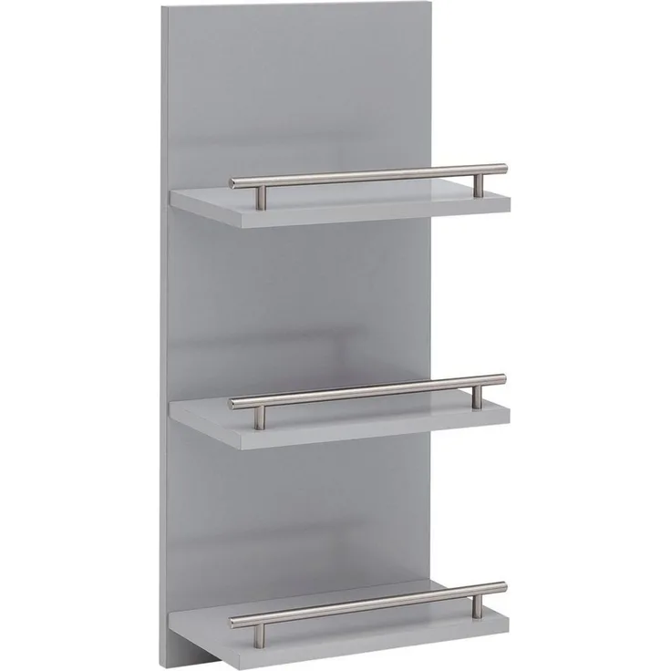 Schildmeyer Regal, Silber Glanz, 30,3/17,4/70,2 cm