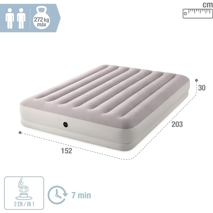 Intex Doppel Luftbett "Dura-Beam Standard Prestige Mid-Rise Queen" 152 x 203 x 30 cm – Bild 5