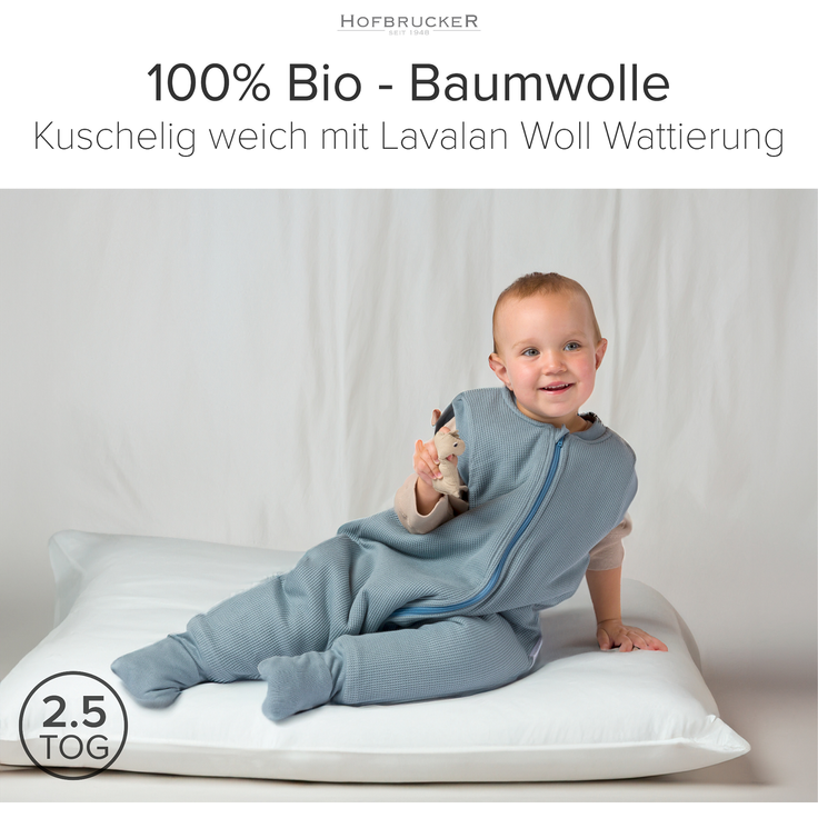 Hofbrucker Baby Winter Schlafsack mit Füßen MATTI – Bild 9
