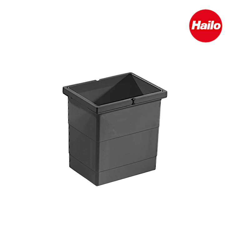 Hailo Inneneimer 1138979 dunkelgrau 6,5 Liter 226 x 174 x 220 mm 2 Henkel – Bild 2