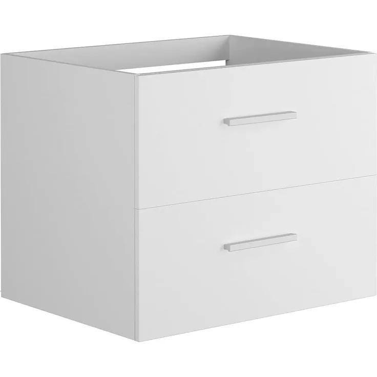 Vente-unique - KAYLA Waschbeckenmöbel Holz, Platte Weiß - B 45 cm x H 47 cm x L 60 cm