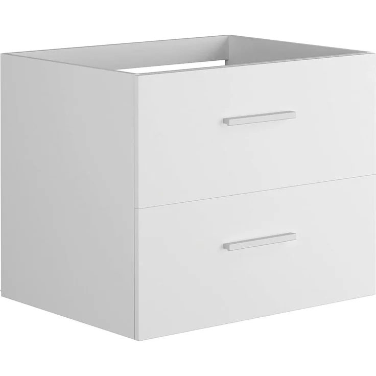 Vente-unique - KAYLA Waschbeckenmöbel Holz, Platte Weiß - B 45 cm x H 47 cm x L 60 cm – Bild 1