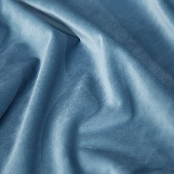 Eurofirany 'VILLA' Vorhang, Samtvorhänge, Velours Blickdicht, Blau, KRÄUSELBAND, H270 x B140 cm (1er Pack) – Bild 4