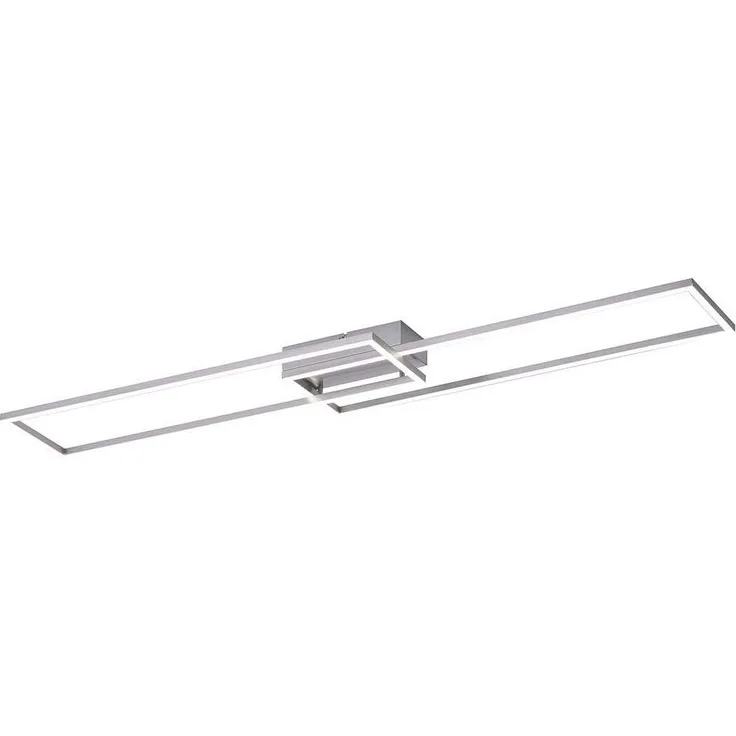 Leuchten Direkt 14019-55 LED Deckenleuchte Iven 110x25cm stahl CCT