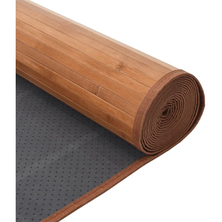 vidaXL Teppich Rechteckig Natur 100x200 cm Bambus 376943 – Bild 5