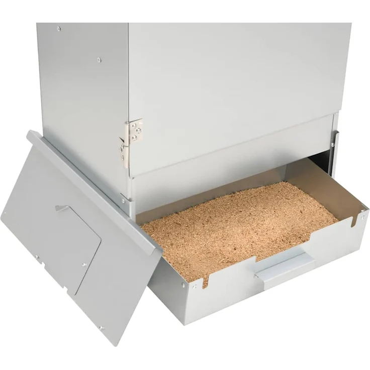 vidaXL Räucherofen mit Kaltrauchgenerator, Verzinkter Stahl, 44,5 x 29 x 110 cm, 19.56 kg, mit Glasfenster – Bild 8