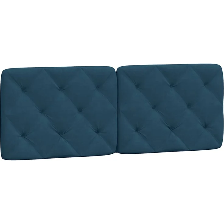 vidaXL Kopfteil-Kissen Blau 120 cm Samt – Bild 2