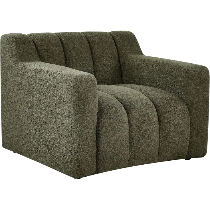 Sessel AGERUP Bouclé Dunkelgrün