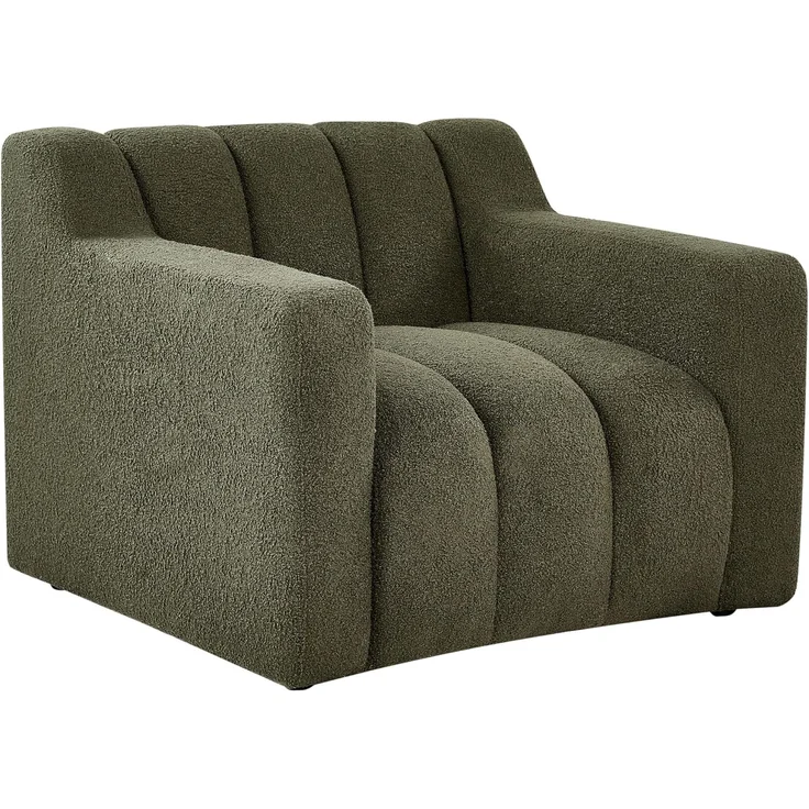 Sessel AGERUP Bouclé Dunkelgrün – Bild 1