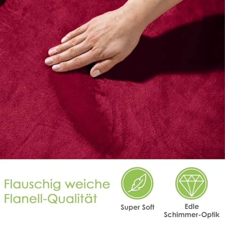 Wohndecke Premium Super Soft Flanell Kuscheldecke Sofadecke, heimtexland, super weich und flauschig, Allergiker geeignet, atmungsaktiv – Bild 3