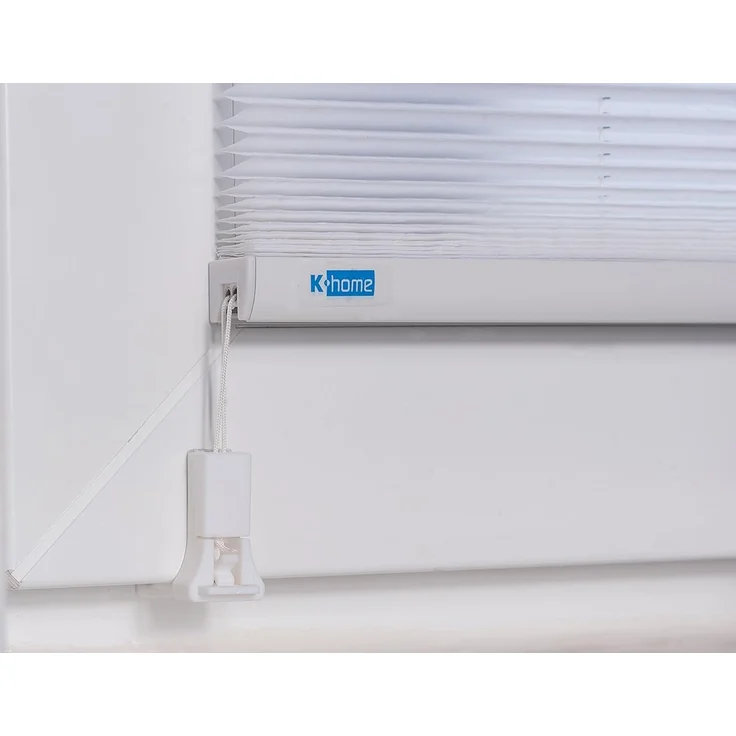K-home Klemmfix-Plissee , Ausbrenner Stoff, weiß, 80x210 cm (B x L) – Bild 9